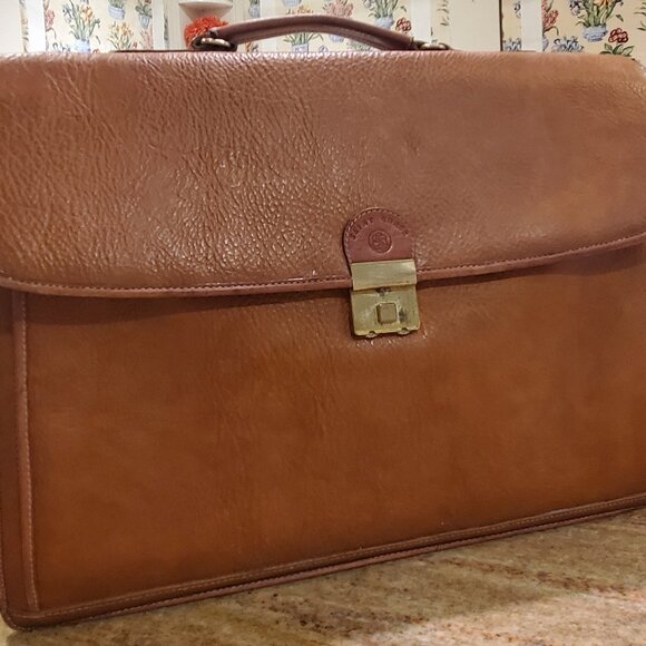 SAINT BORSE LEATHER SATCHEL - Picture 3 of 16